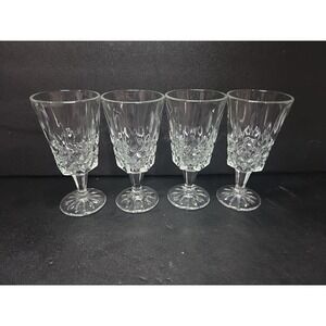 Shannon Jubilee Wine‎ Glass Set, Vintage Sherry Glasses, Cut Crystal, Set of 4